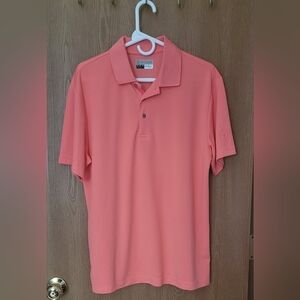 PGA Tour Shirt Polo Short Sleeve Collared Airflux Golf Men Medium